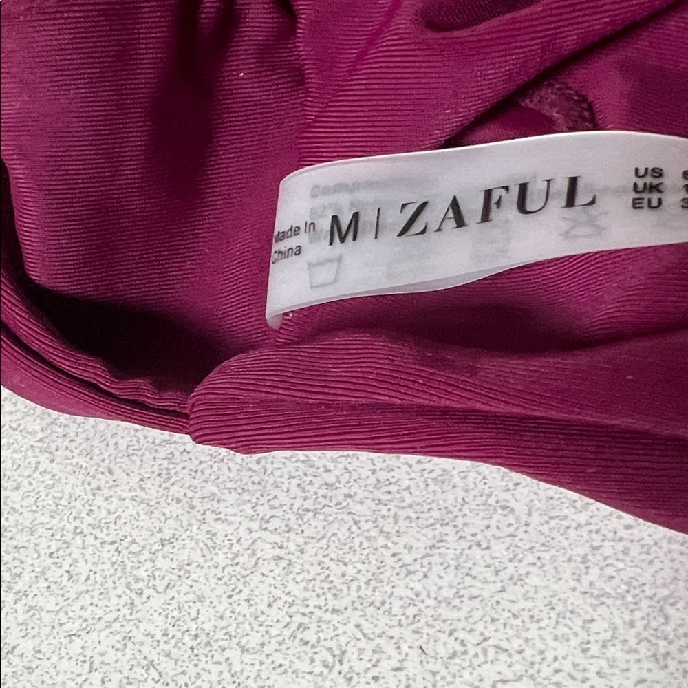 Zaful Women's Merlot burgundy Bralette - Picture 2 of 6